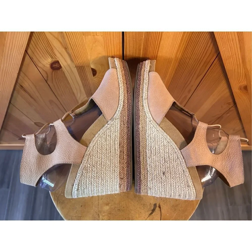 Lucky Brand Size 11 Yejida 3 Wedge Sandal Espadrille Wedge Heels